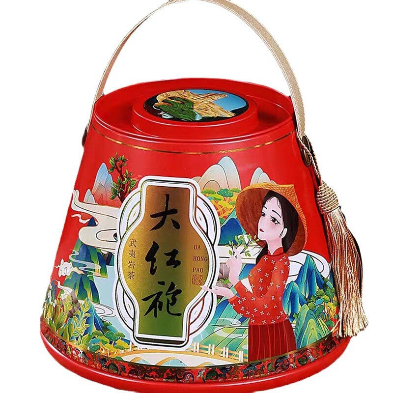 Da Hong Pao Oolong Tea Authentic Wuyi Mountain Strong Fragrance Canned 500g