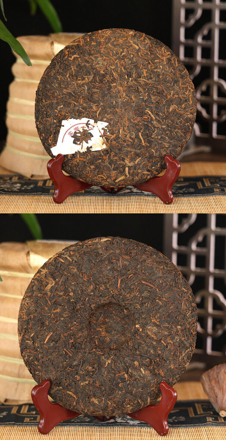 Ten Year Old Jinya Ripe Tea Pu'er Tea Ripe Tea Cake Menghai Bulang Mountain 357g