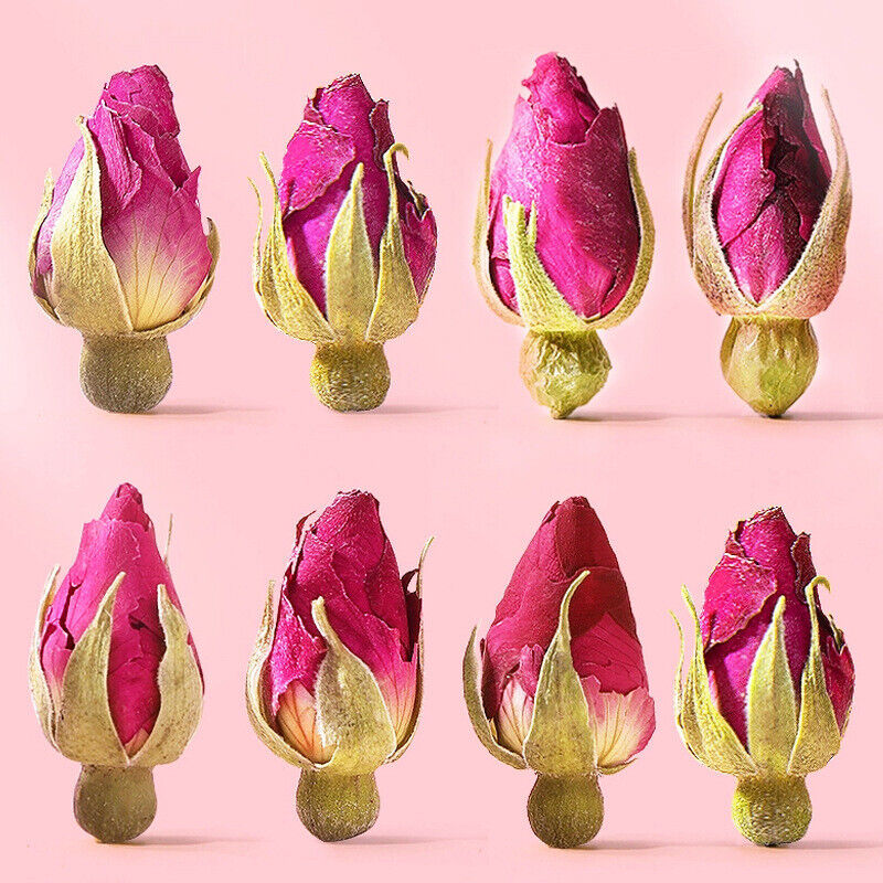 Rose Flower Tea Soaked in Water, Big Rose Bud Dried Scented Tea 40g/can