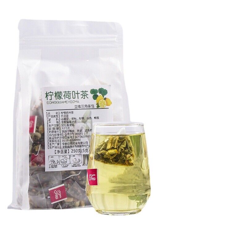 Lemon Lotus Leaf Tea Combination Triangle Tea Hawthorn Lemon Honey Tea Bag Main image