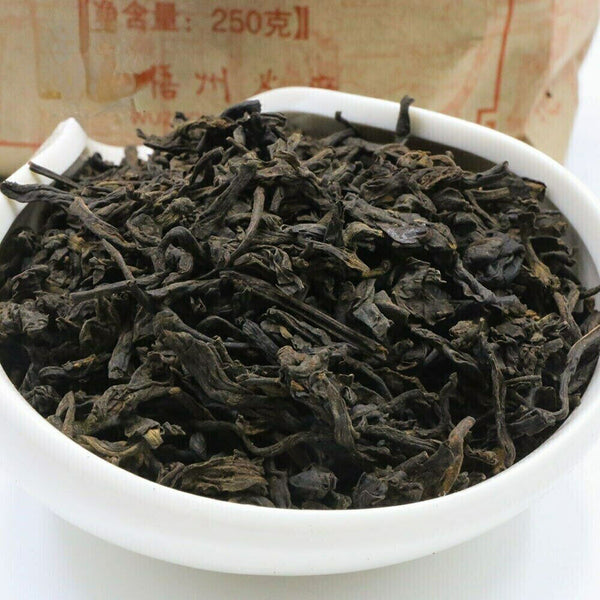 250g Three Cranes Sanhe Loose Liupao Tea Dark Tea Quality 2301 Aged Teas