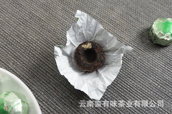500g Yunnan Ripe PuEr Tea Lotus Leaf Flavor Mini Tuo Tea Rich Aroma