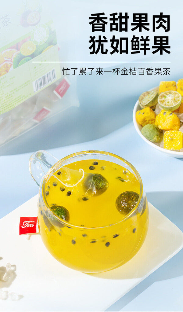 Cold Brew 20 Bags Refreshing Kumquat Lemon Passion Fruit Tea