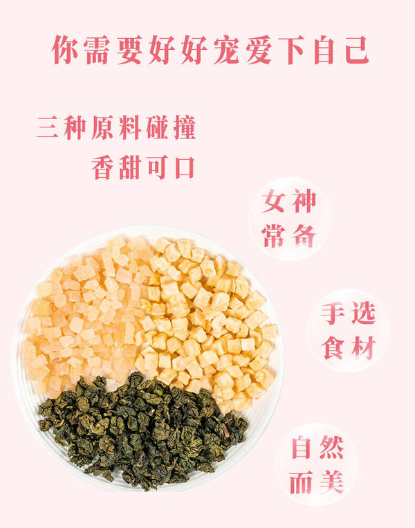 Peach Oolong Tea Fruit Blend Triangle Bags Cold Brew Herbal Drink Hot