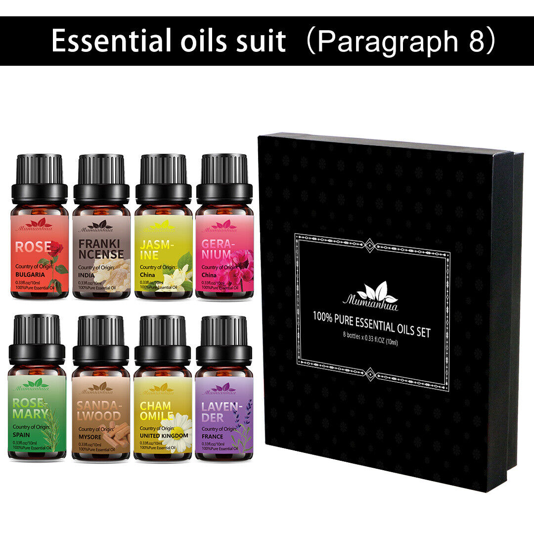 Essential Oils 100% Pure Natural Therapeutic Massage Oil 10 mL*8-piece Set Secondary image