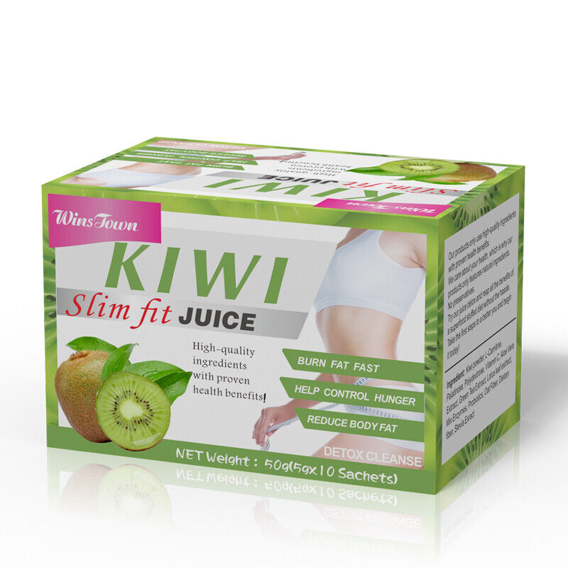 Kiwi Instant Fit Fruit Juice Flat Tummy Weight Loss Beauty Detox Powder 5g*10bag