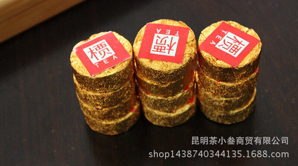 500g Glutinous fragrance Puerh ripe tea small cake 檟 mini tuo tea Strong aroma