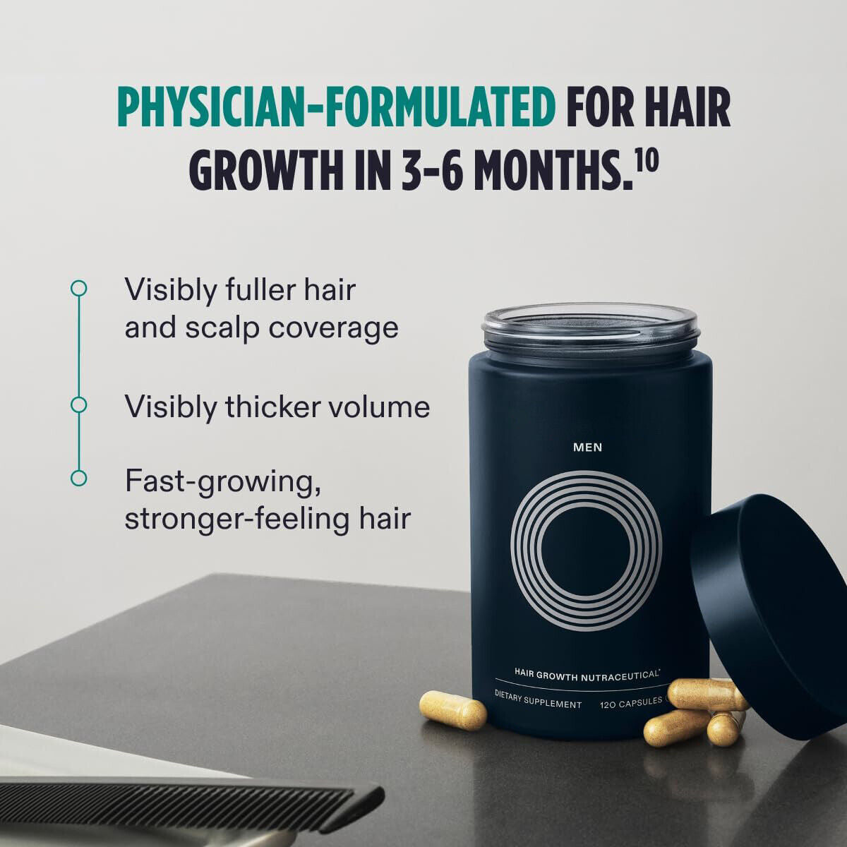 MEN HAIR GROWTH NUTRACEUTICAL Hair Growth Vitamins For Men-Anti Hair Loss Pills Secondary image
