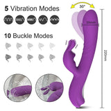 Mimic Finger Wiggling Rabbit Dildo Vibrators Female Powerful Stimulator Sex Toys