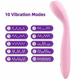Rechargeable dual G-spot vibrator masturbation massage wand sex toys for women