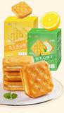 Cheese Lemon Filled Biscuits Creamy Citrus Snack for Kids Adults