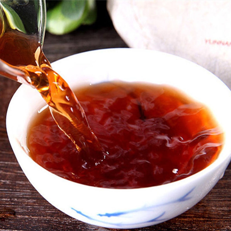 330g Ripened Pu-erh Tea Cake Organic Cooked Puer Tea Factory Direct Green Food 茶