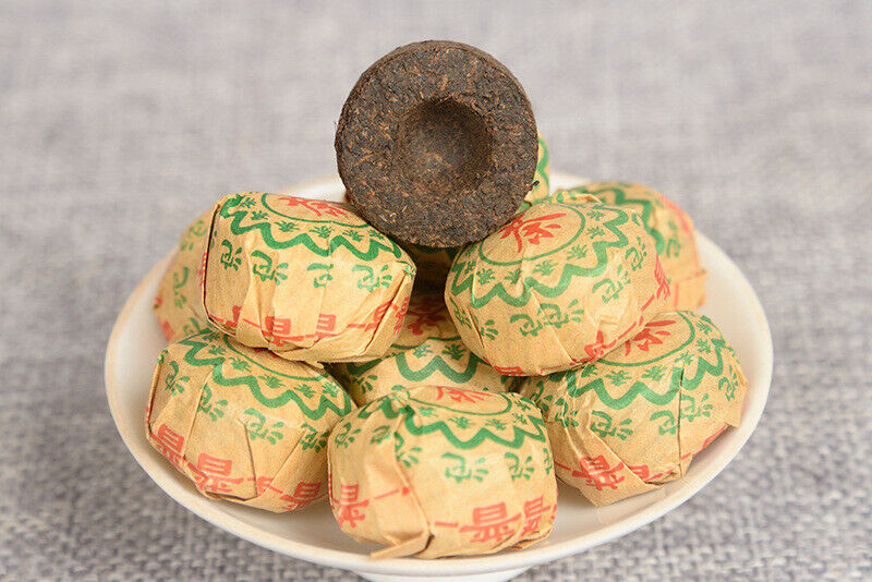 500g Yunnan Pu'er Ripe Tea Leaves Original Flavor Ripe Tea Mini Tuocha