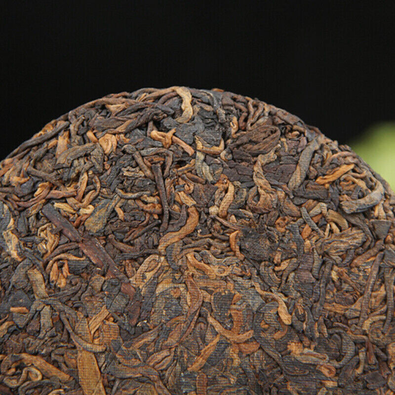 Organic Ripe Puer Tea Ancient  Puer Black Tea Pressed Tea Cake100g/3.52oz