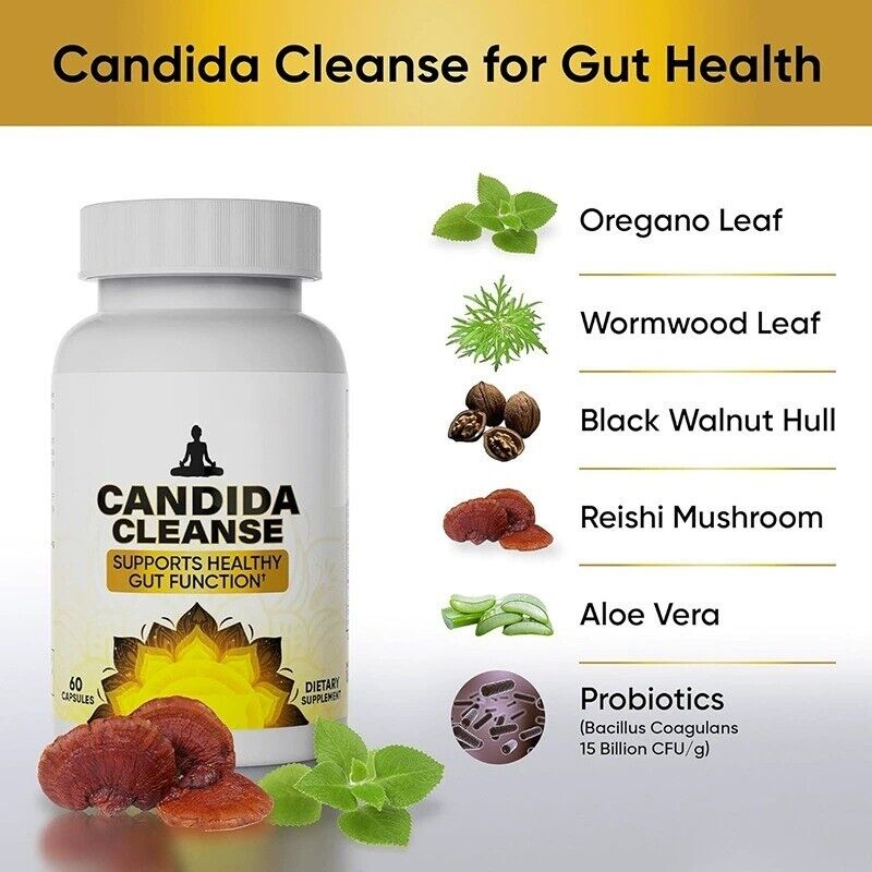 Candida Cleanse Complex Support Kapseln Reinigungskapseln 60 Kapseln Secondary image