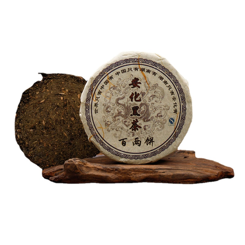 150g Black Tea Cake Hunan Anhua Black Tea Flower Roll Hundred Thousand Liang Tea Main image