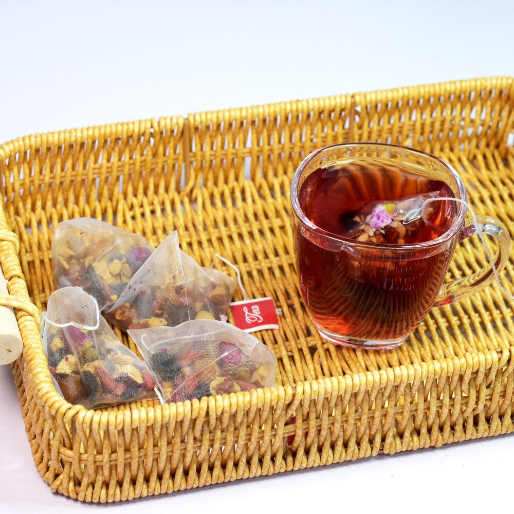 Menopause Herbal Tea Bags Red Date Longan Rose Beetroot Mulberry Blend