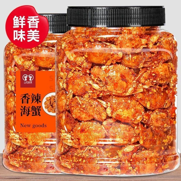 Spicy small crab snacks spicy crispy sea crab