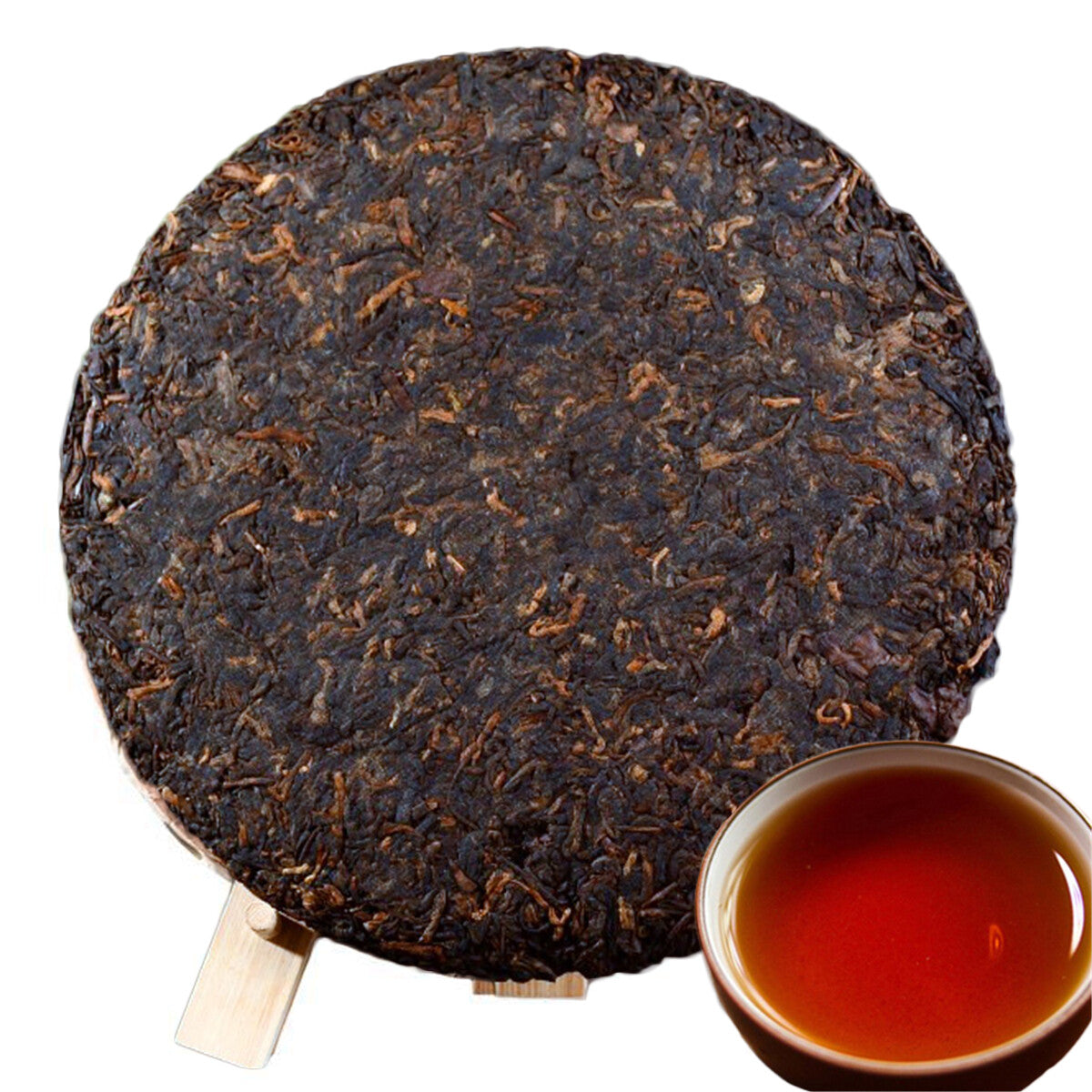 357g Ripe Tea Pu Er Menghai Chinese Yunnan Pu-erh Tea Weight Loss  Old Puer Tea Main image