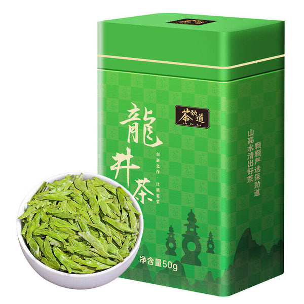 Rich Longjing Green Tea Mingqian Spring Good Tea Canned Tea Loose Tea 50G