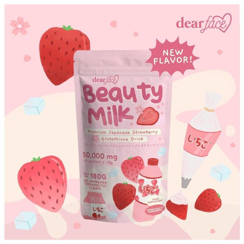 Glutathione Strawberry Powder Beauty Milk Powder Collagen Drink 180g Main image