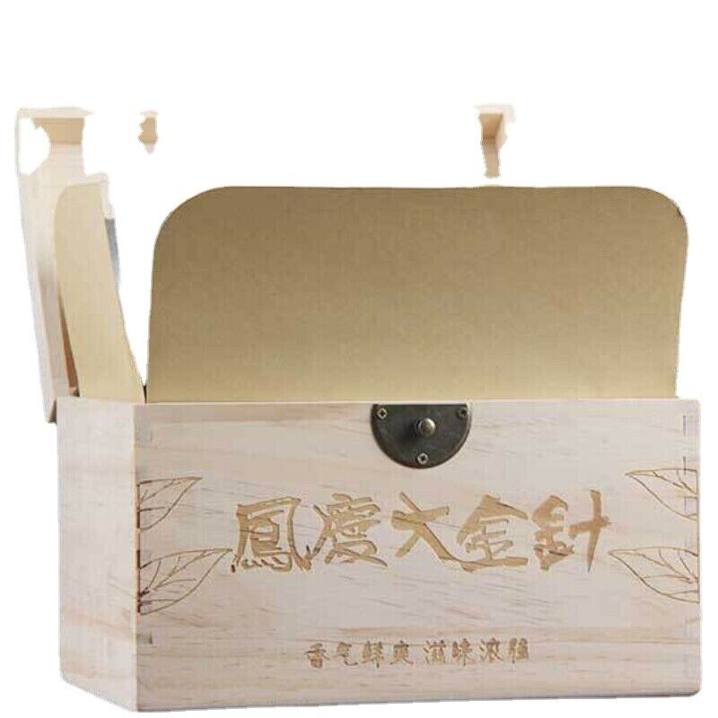 Wooden Box Yunnan Ancient Big Gold Needle Golden Bud Dian Hong Tea 500g/1.1lb