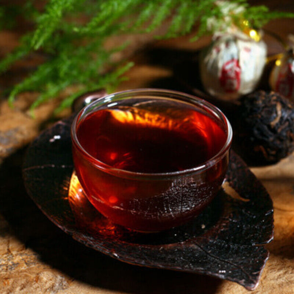 TeaPu-Erh Tuocha Big Leaf Species Pu'er Ripe Tea 500g Fermented Pressed Black Tea