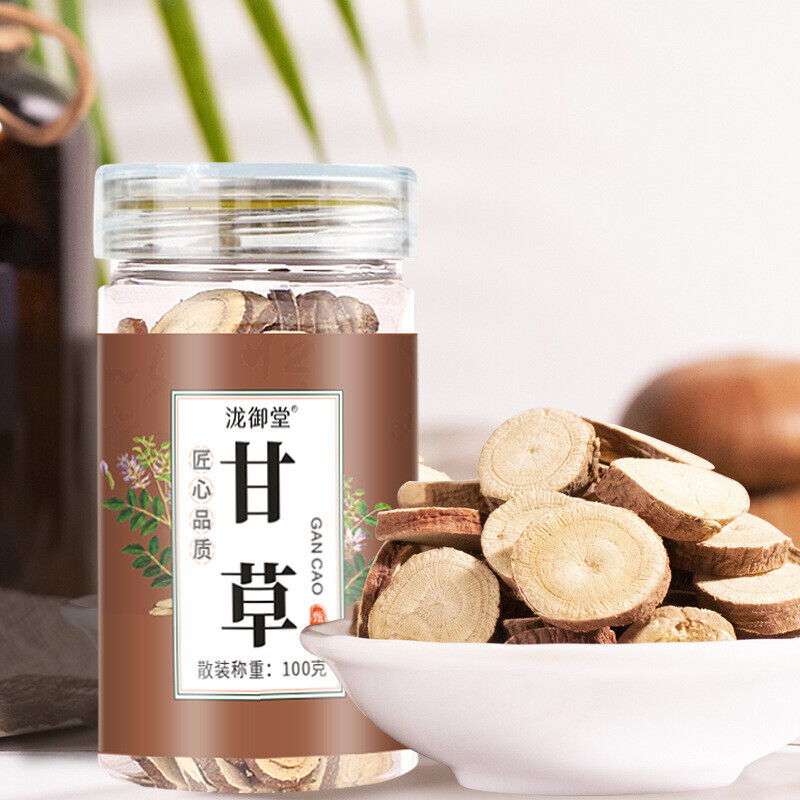 100g Canned Licorice Root Slices Natural Herbal Supplement in Jar Secondary image