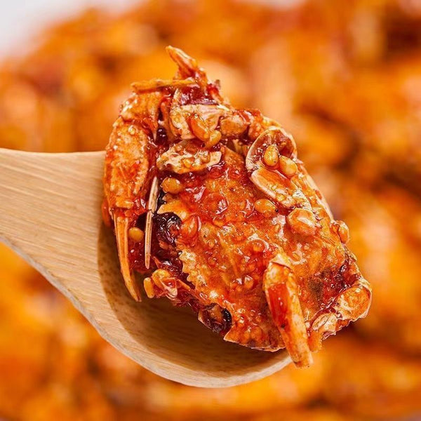 Instant Spicy Small Sea Crab Seafood Snack Ready to Eat 即食香辣小海蟹海鲜小吃甜辣香脆小螃蟹