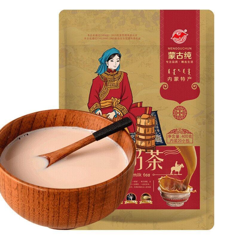 400g (20 Packs) Mongolian Pure Salty Milk Tea Instant Milk Tea  Powder Secondary image