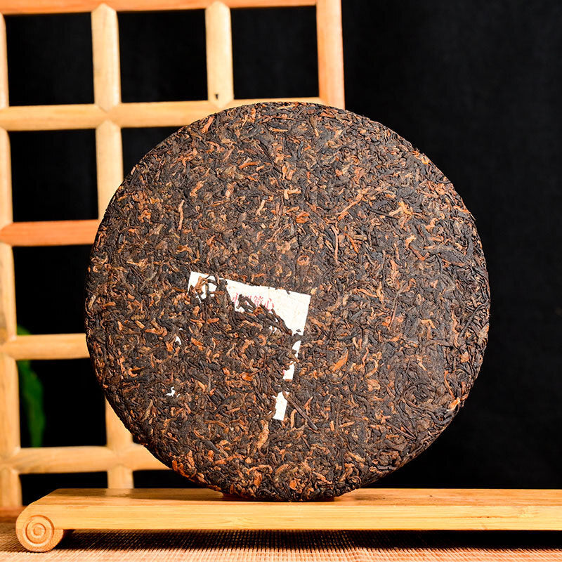 Pu'er Tea [Collection Level] Mengsong Old Tree Round Tea Ripe Tea Tea Cakes 357g Secondary image