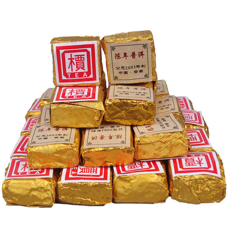 500g Chenxiang Pu'er Small Golden Brick Mini Ripe Tuocha Catalpa Square Brick Main image