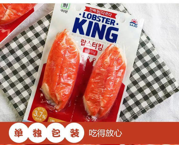 140g Original Crab Meat Snack   Korean Dalin Cod Lobster Simulation Crab Stick
