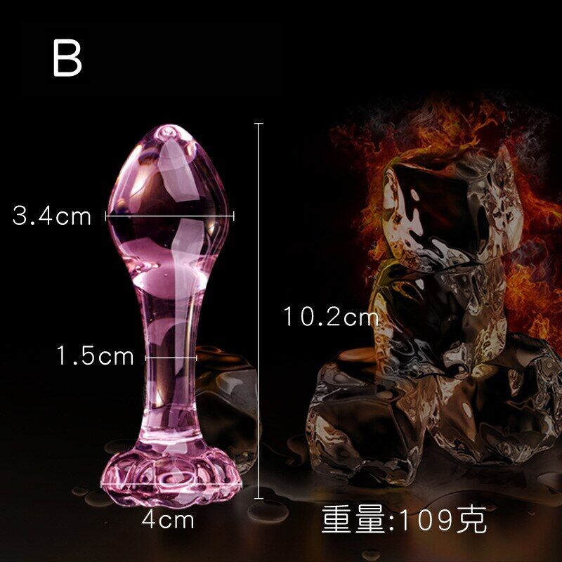 Glass Anal plug Butt plug anal dildo adult masturbation adul sex toy lover gift
