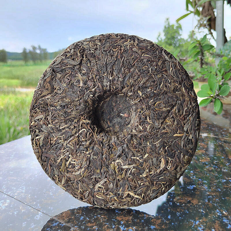 357g Yibang Pu'er Raw Tea Ancient Six Great Tea Mountains Yunnan Old Tree Cake