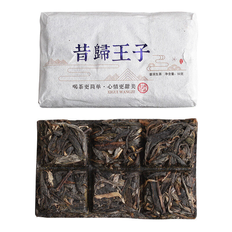 Yunnan Puerh Tea 50g Xigui Prince , Puerh Raw Tea Brick Aged Puerh