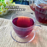 Triangle bag health camellia tea Mulberry poria rose tea for beauty whitening