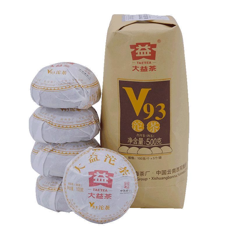 Dayi Pu'er Tea V93 Pu'er Cooked Tea Tuo Tea 100GYunnan Menghai Tea Secondary image