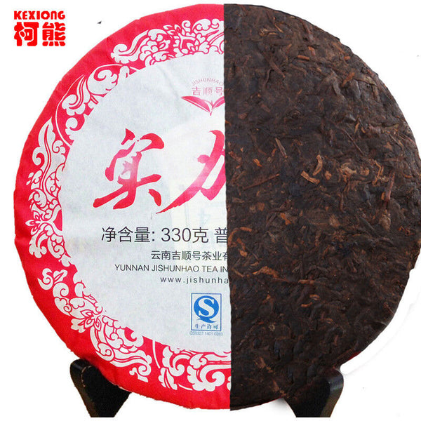 330g Ripe Organic Cooked Puer Tea Shu Pu-erh Tea Factory Direct Green Food Tea 茶