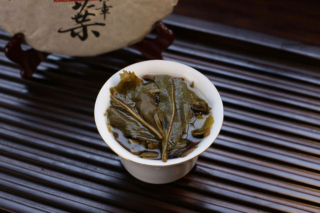 Lao Banzhang Golden Leaf Yellow Tablet Tea Yunnan Pu'er Tea Raw Tea 357g/12.59oz