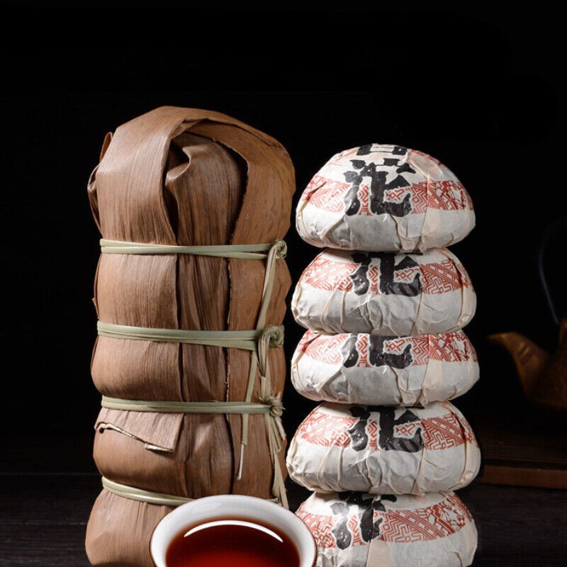 Fragrant Tuocha Premium Cooked Pu'er Black Tea 500g/1.1LB Bamboo Shell Pu-Erh Secondary image