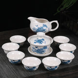 Drinkware Chinese Kung Fu Tea Set Purple Clay Ceramic Binglie Tea Pot & Tea Cup