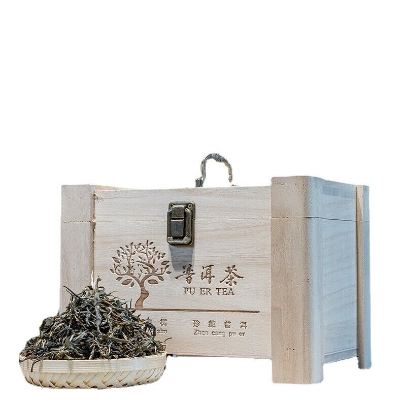 500g Daxue Mountain First Spring Old-growth Loose Tea Puerh Raw Tea Wooden Case Main image