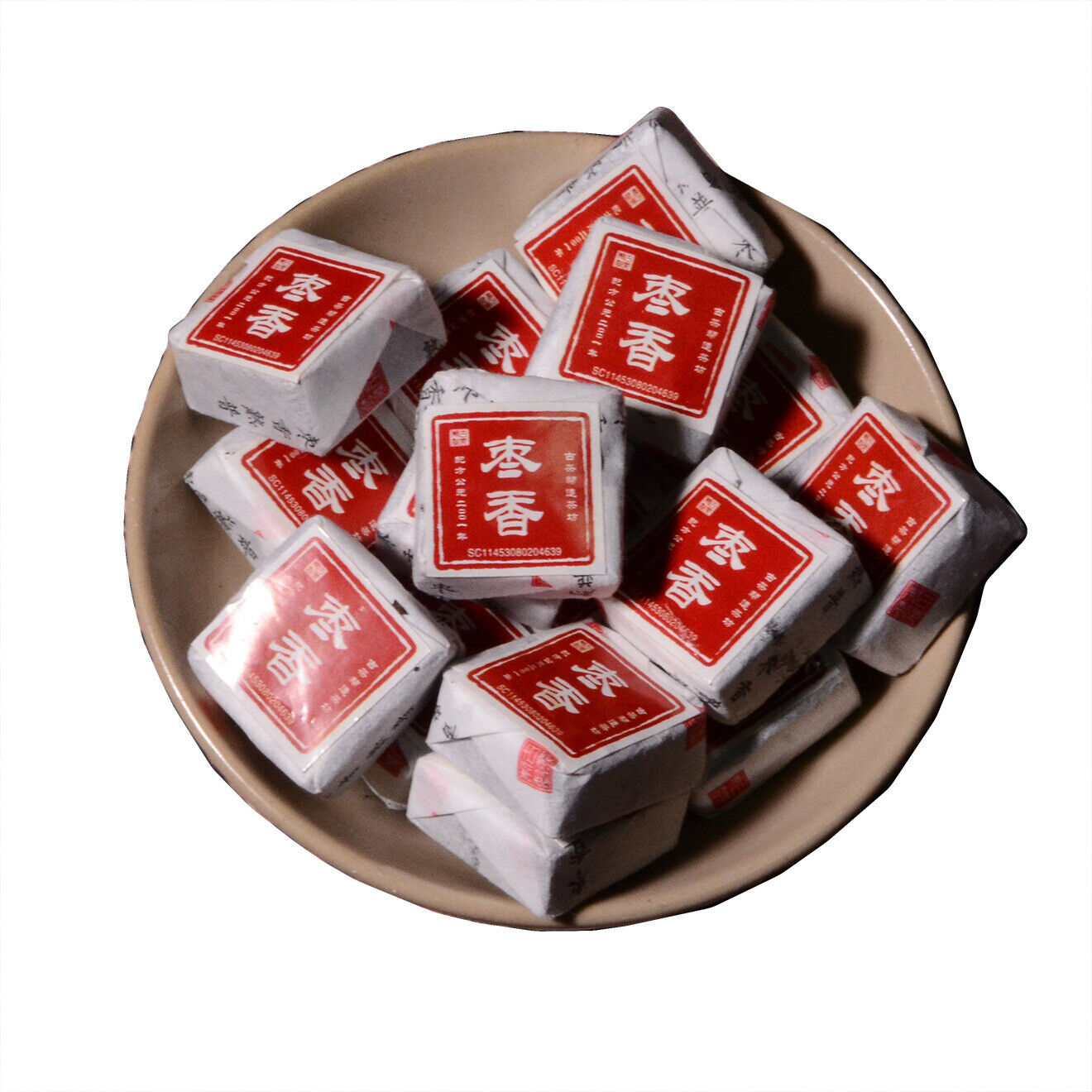 500g Yunnan Jindian Jujube Small Square Brick Aged Pu-erh Ripe Tea Small Tuo Tea Main image