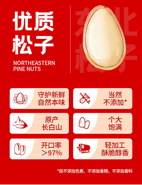 Premium Roasted Pine Nuts - Shelled Healthy Snack & Gift
