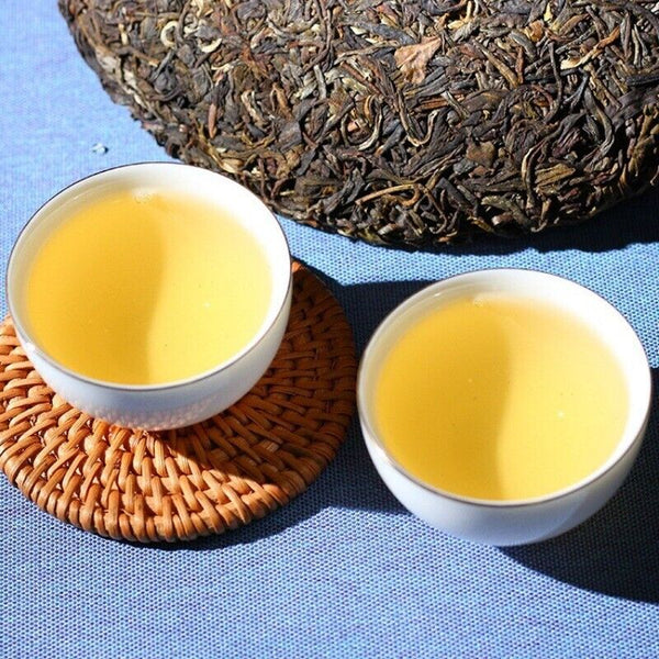 Menghai Puerh Tea Raw Tea 357g Puerh Tea Yunnan Seven Zi Cake Puerh Tea