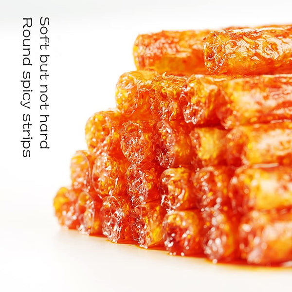 Spicy Strips - Spicy Gluten Latiao, Chinese Special Snack Food 78g (Pack of 2)