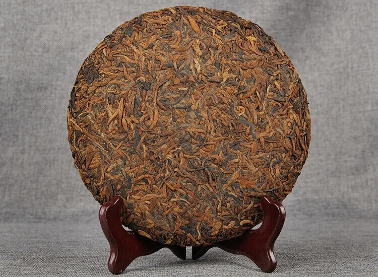 Yunnan Tea King Golden Cake Ripe Puerh Compressed Cake 357g Qizi Cake Tea