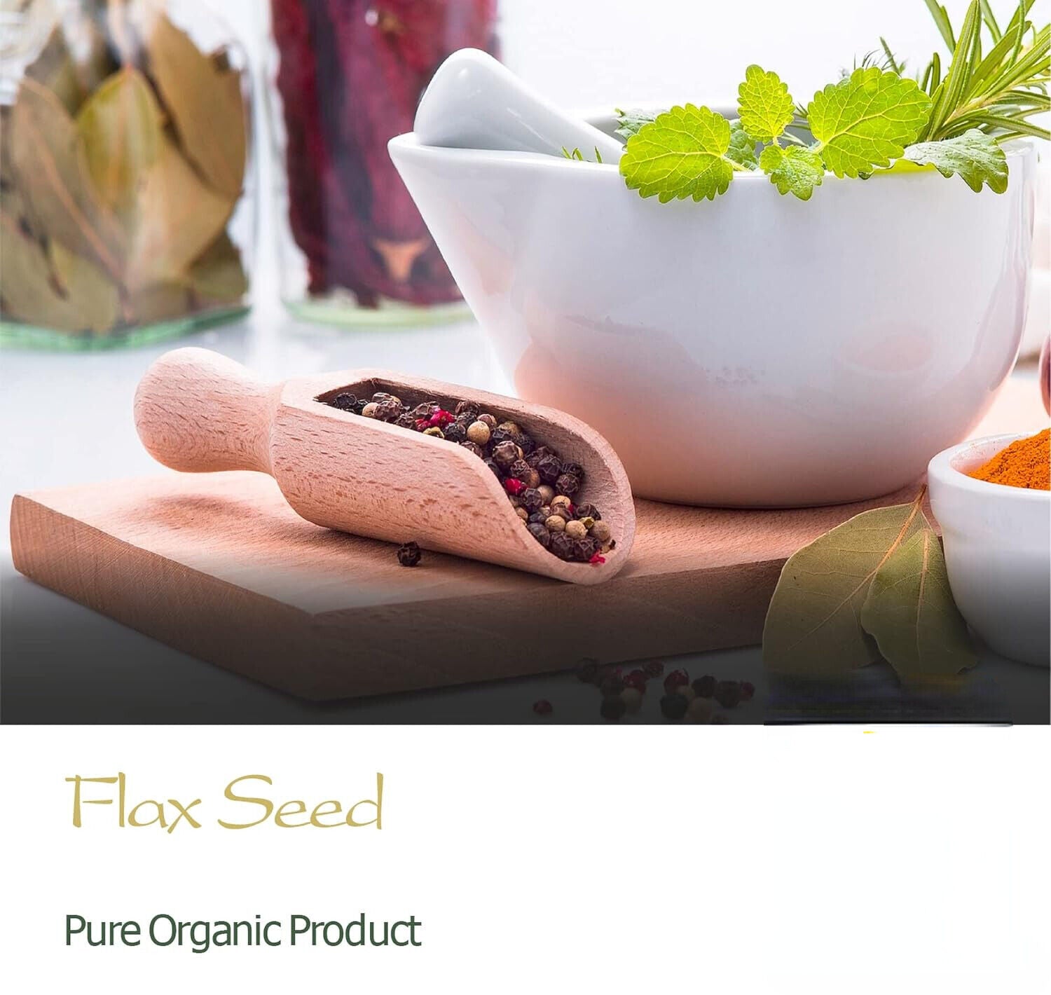 Whole Flax Seeds Organic Flaxseed - Culinairy Grade Flax Seed - Linseeds 200g