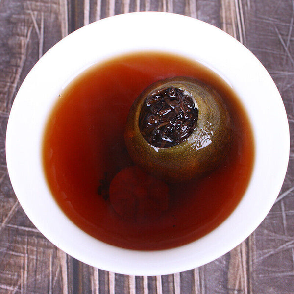Small Green Mandarin Pu-Erh Ripe Tea Top Royal Golden 250g Bud Tea Slimming Tea